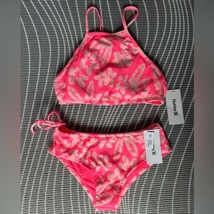 Hurley Vibrant Pink Floral Swimwear